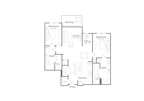 bedroom floor plan | the mansions on the park